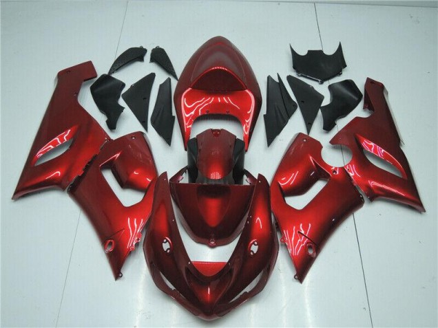 Doce Vermelho Carenagem Kawasaki ZX6R 2005-2006 Doce Vermelho Carenagem Kawasaki ZX6R 2005-2006