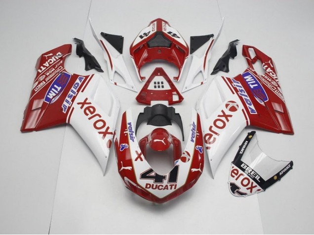 Estilo OEM Xerox & 41 Carenagem Ducati 848 1098 1198 2007-2014 Estilo OEM Xerox & 41 Carenagem Ducati 848 1098 1198 2007-2014