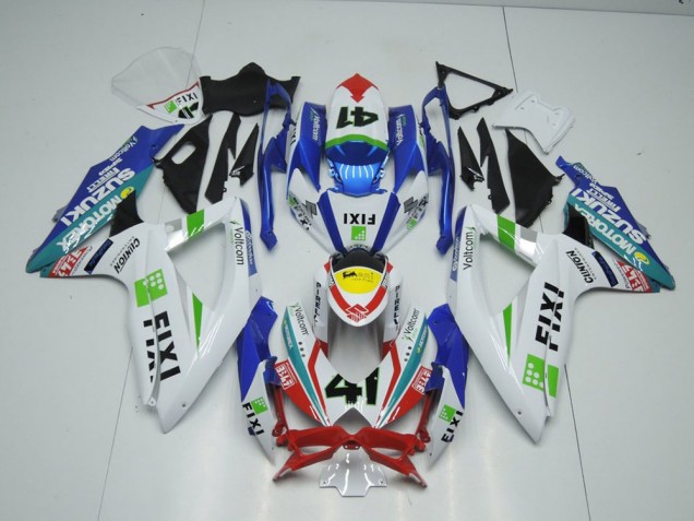 Fixi Azul Carenagem Suzuki GSXR 1000 K9 2009-2016 Fixi Azul Carenagem Suzuki GSXR 1000 K9 2009-2016