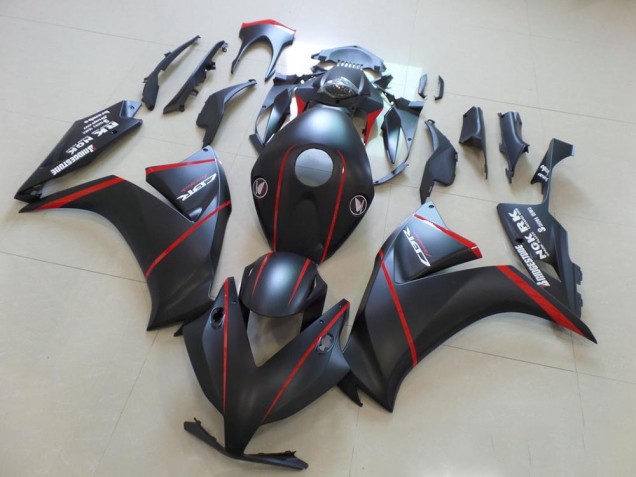 Fosco Bladk & Vermelho Listra Carenagem Honda CBR 1000RR 2012-2016 Fosco Bladk & Vermelho Listra Carenagem Honda CBR 1000RR 2012-2016