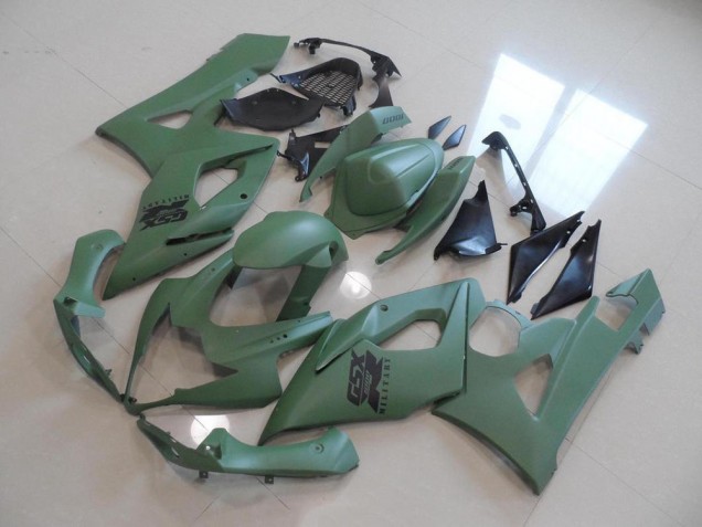 Fosco Exército Verde Carenagem Suzuki GSXR 1000 K5 2005-2006 Fosco Exército Verde Carenagem Suzuki GSXR 1000 K5 2005-2006
