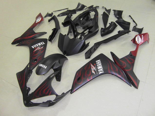 Fosco Vermelho Chama Carenagem Yamaha R1 2007-2008 Fosco Vermelho Chama Carenagem Yamaha R1 2007-2008