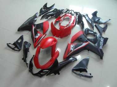 Fosco Vermelho Preto Carenagem Suzuki GSXR 1000 K9 2009-2016