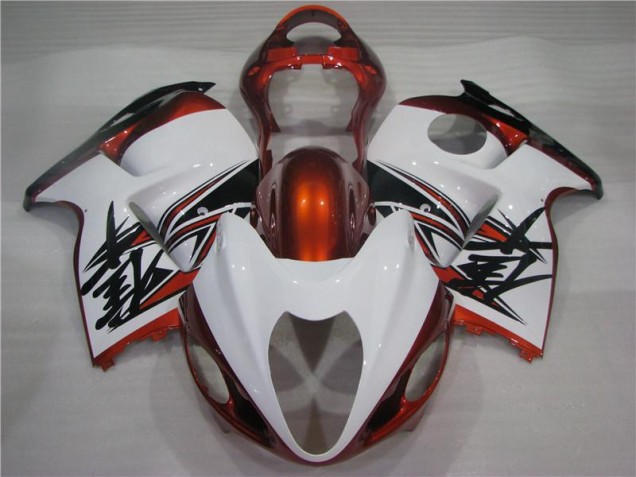 Laranja Branco Preto Carenagem Suzuki GSXR 1300 Hayabusa 1996-2007 Laranja Branco Preto Carenagem Suzuki GSXR 1300 Hayabusa 1996-2007