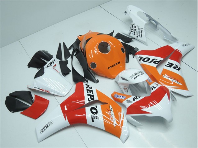 Laranja Branco Vermelho Repsol Carenagem Honda CBR 1000RR 2008-2011 Laranja Branco Vermelho Repsol Carenagem Honda CBR 1000RR 2008-2011