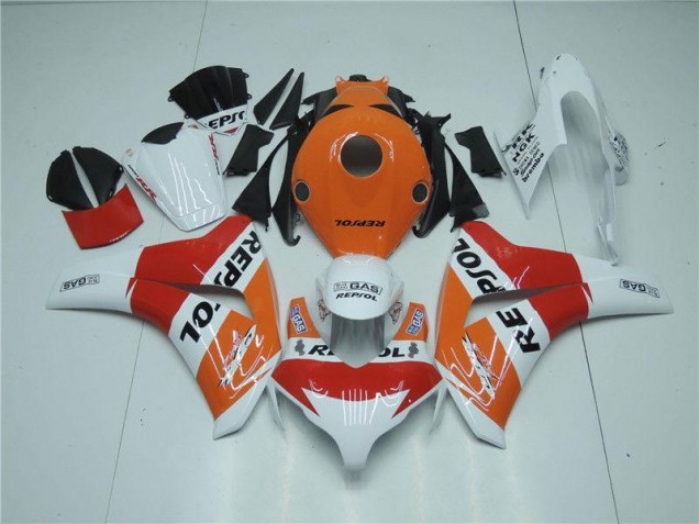 Laranja Branco Vermelho Repsol Carenagem Honda CBR 1000RR 2008-2011 Laranja Branco Vermelho Repsol Carenagem Honda CBR 1000RR 2008-2011