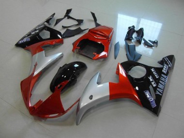 Laranja Prata Preto Carenagem Yamaha R6 2003-2005