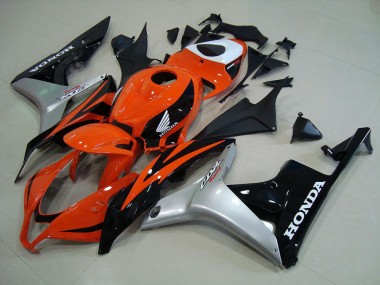 Laranja Prata Preto Injeção Kits Carenagem Honda CBR 600RR 2007-2008