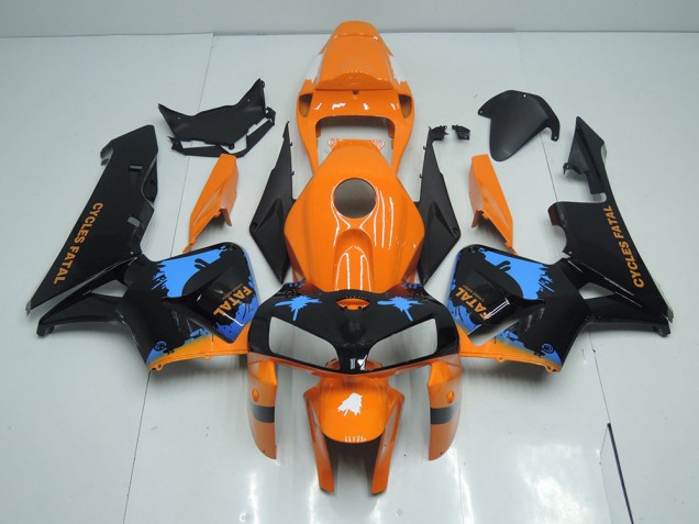 Laranja Preto Abs Kit Carenagem & Plásticos Honda CBR 600RR 2005-2006