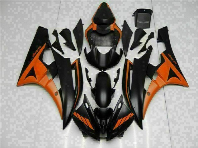 Laranja Preto Abs Kit Carenagem & Plásticos Yamaha R6 2006-2007 Laranja Preto Abs Kit Carenagem & Plásticos Yamaha R6 2006-2007