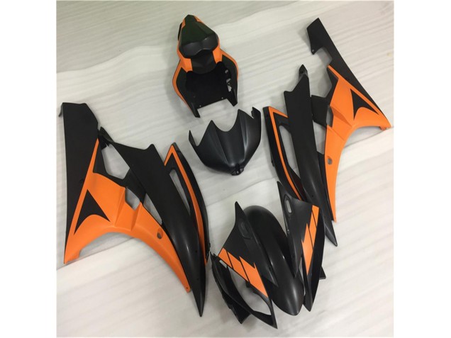Laranja Preto Abs Plásticos Yamaha R6 2006-2007 Laranja Preto Abs Plásticos Yamaha R6 2006-2007