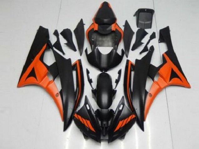 Laranja Preto Abs Plásticos Yamaha R6 2006-2007 Laranja Preto Abs Plásticos Yamaha R6 2006-2007