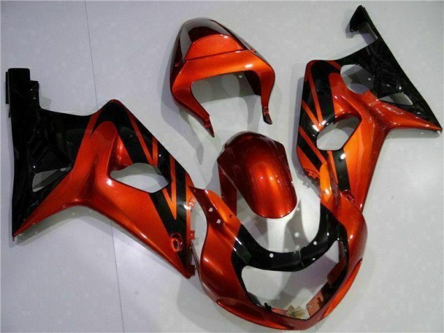 Laranja Preto Carenagem Suzuki GSXR 1000 K1 2000-2002