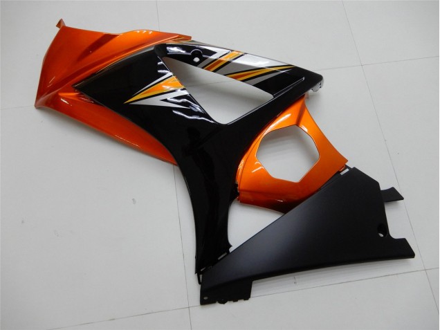 Laranja Preto Carenagem Suzuki GSXR 1000 K7 2007-2008 Laranja Preto Carenagem Suzuki GSXR 1000 K7 2007-2008