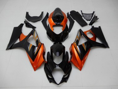 Laranja Preto Carenagem Suzuki GSXR 1000 K7 2007-2008