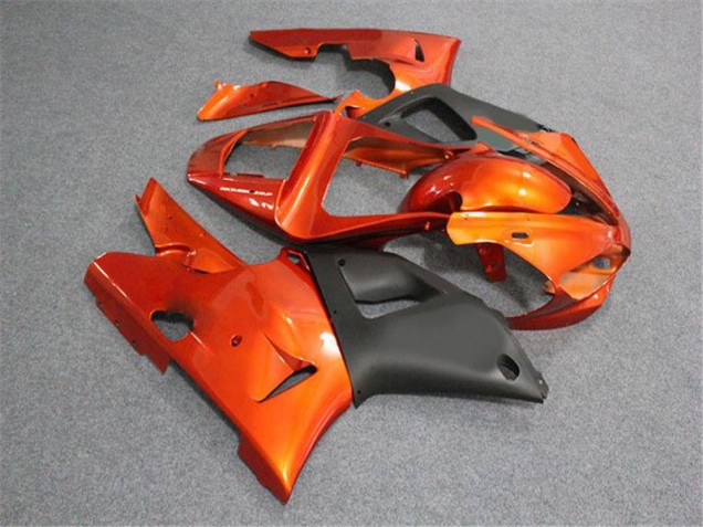 Laranja Preto Carenagem Yamaha R1 2002-2003 Laranja Preto Carenagem Yamaha R1 2002-2003