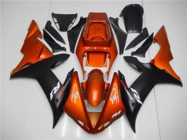 Laranja Preto Carenagem Yamaha R1 2002-2003