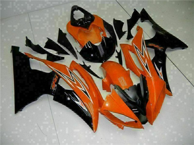 Laranja Preto Carenagem Yamaha R6 2008-2016