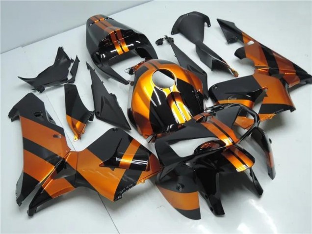 Laranja Preto Kit Carenagem Honda CBR 600RR 2005-2006 Laranja Preto Kit Carenagem Honda CBR 600RR 2005-2006