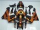 Laranja Preto Kit Carenagem Honda CBR 600RR 2005-2006 Laranja Preto Kit Carenagem Honda CBR 600RR 2005-2006