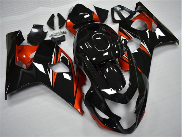 Laranja Preto Kits Carenagem Suzuki GSXR 600 / 750 K4 2004-2005 Laranja Preto Kits Carenagem Suzuki GSXR 600 / 750 K4 2004-2005
