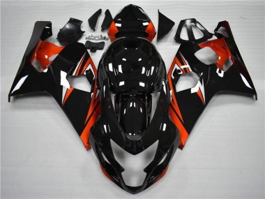 Laranja Preto Kits Carenagem Suzuki GSXR 600 / 750 K4 2004-2005