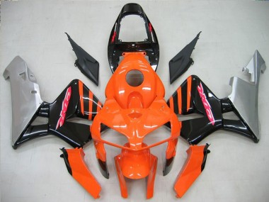 Laranja Preto Plástico Honda CBR 600RR 2005-2006