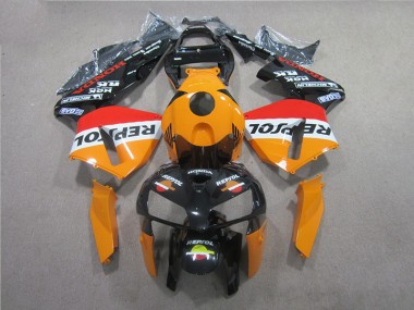 Laranja Preto Repsol Abs Kits Completos Carenagem Honda CBR 600RR 2005-2006