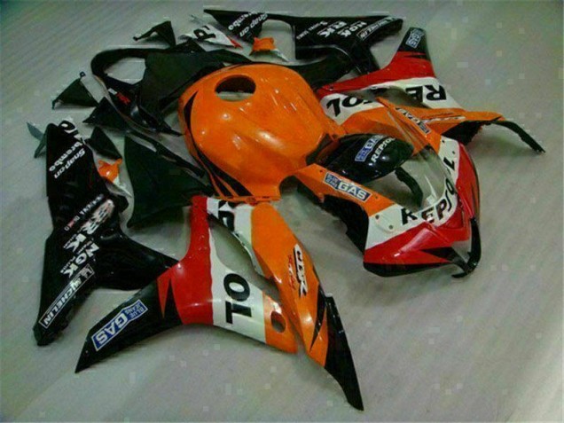 Laranja Preto Repsol Injeção Kit Carenagem Honda CBR 600RR 2007-2008 Laranja Preto Repsol Injeção Kit Carenagem Honda CBR 600RR 2007-2008