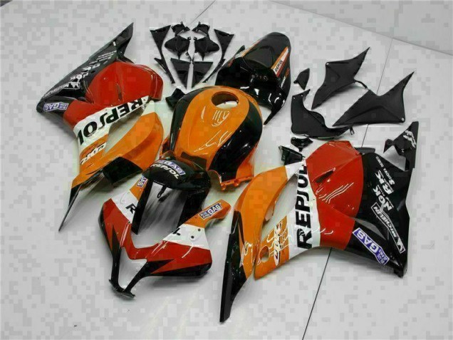 Laranja Repsol Carenagem Honda CBR 600RR 2009-2012 Laranja Repsol Carenagem Honda CBR 600RR 2009-2012