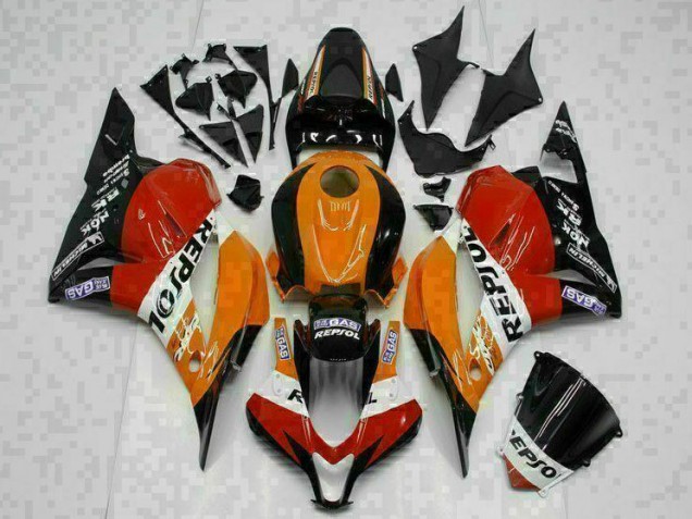 Laranja Repsol Carenagem Honda CBR 600RR 2009-2012 Laranja Repsol Carenagem Honda CBR 600RR 2009-2012