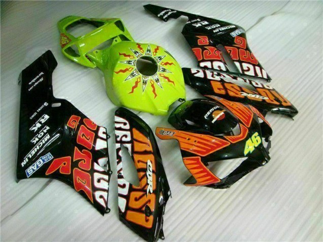 Laranja Verde Carenagem Honda CBR 1000RR 2004-2005 Laranja Verde Carenagem Honda CBR 1000RR 2004-2005
