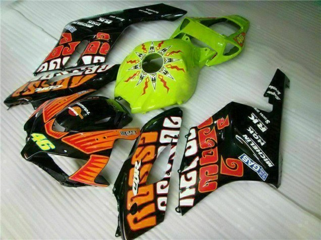 Laranja Verde Carenagem Honda CBR 1000RR 2004-2005 Laranja Verde Carenagem Honda CBR 1000RR 2004-2005