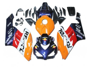 Laranja Vermelho Azul Repsol Carenagem Honda CBR 1000RR 2004-2005