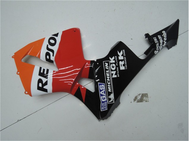Laranja Vermelho Preto Repsol Carenagem Honda CBR 600RR 2003-2004 Laranja Vermelho Preto Repsol Carenagem Honda CBR 600RR 2003-2004