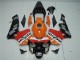 Laranja Vermelho Preto Repsol Carenagem Honda CBR 600RR 2003-2004 Laranja Vermelho Preto Repsol Carenagem Honda CBR 600RR 2003-2004