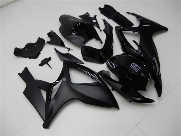 Carenagens Moto Suzuki GSXR 600/750 2006-2007 - Preto Fosco Preto Brilhante