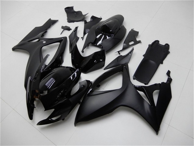 Carenagens Moto Suzuki GSXR 600/750 2006-2007 - Preto Fosco Preto Brilhante