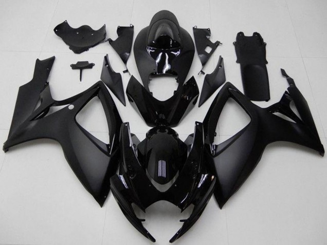 Carenagens Moto Suzuki GSXR 600/750 2006-2007 - Preto Fosco Preto Brilhante