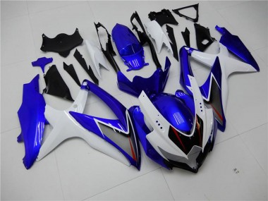Carenagens Moto Suzuki GSXR 600/750 2008-2010 - Branco Azul Preto Vermelho Linha
