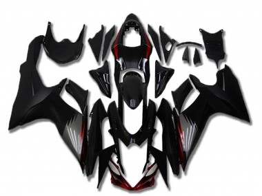 Carenagens Moto Suzuki GSXR 600/750 2011-2024 - Preto Brilhante Preto Fosco Cinzento Vermelho