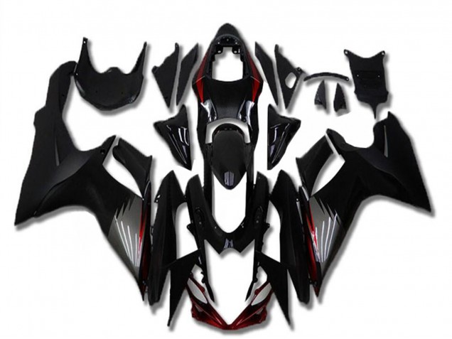 Carenagens Moto Suzuki GSXR 600/750 2011-2024 - Preto Brilhante Preto Fosco Cinzento Vermelho