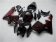 Kits Carenagem Moto Honda CBR600RR 2005-2006 - Preto Brilhante Vermelho Chama