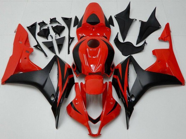 Carenagem Moto Honda CBR600RR 2007-2008 - Vermelho Preto Fosco
