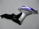 Carenagens Moto Honda CBR600RR 2007-2008 - Prata Azul Preto Brilhante OEM Estilo