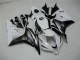 Carenagem Moto Honda CBR600RR 2007-2008 - Branco Preto Brilhante