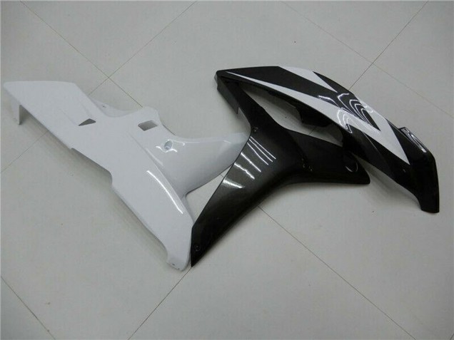 Carenagem Moto Honda CBR600RR 2007-2008 - Branco Preto Brilhante