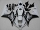 Carenagem Moto Honda CBR600RR 2007-2008 - Branco Preto Brilhante