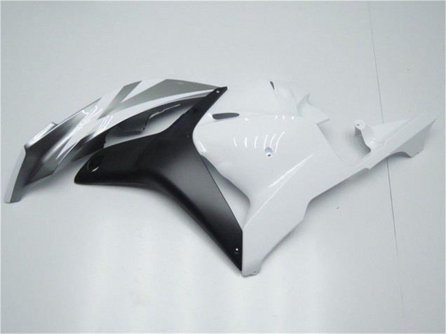 Carenagem Moto Honda CBR600RR 2009-2012 - Branco Cinzento Preto Fosco
