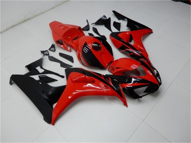 Kits Carenagens Moto Honda CBR1000RR 2006-2007 - Vermelho Preto Brilhante